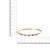 14K Yellow Gold Alternating Trillion Tanzanite and 1/3 Cttw Diamond Bangle Bracelet - Size 7" For Sale In New York - Image 6 of 6