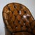 Antique Chesterfield Georgian Style Desk Chair in Hand Dyed Leather For Sale - Image 4 of 16