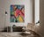 Textile “Fun Zone” Large Format Original Mixed Media Abstract Painting For Sale - Image 7 of 8