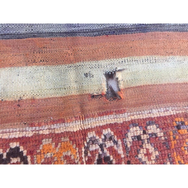 Vintage Moroccan Berber Rug, Handwoven Wool & Goat Hair, 1960 For Sale In Palm Springs - Image 6 of 15