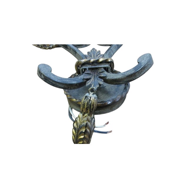 1990s 1990s Fine Art Lamps French Regency Torchiere Wall Sconce Lamp Lighting For Sale - Image 5 of 10