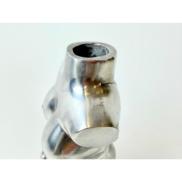 Metal Aluminum Female Torso Sculpture, 1950s, Aluminum For Sale - Image 7 of 15