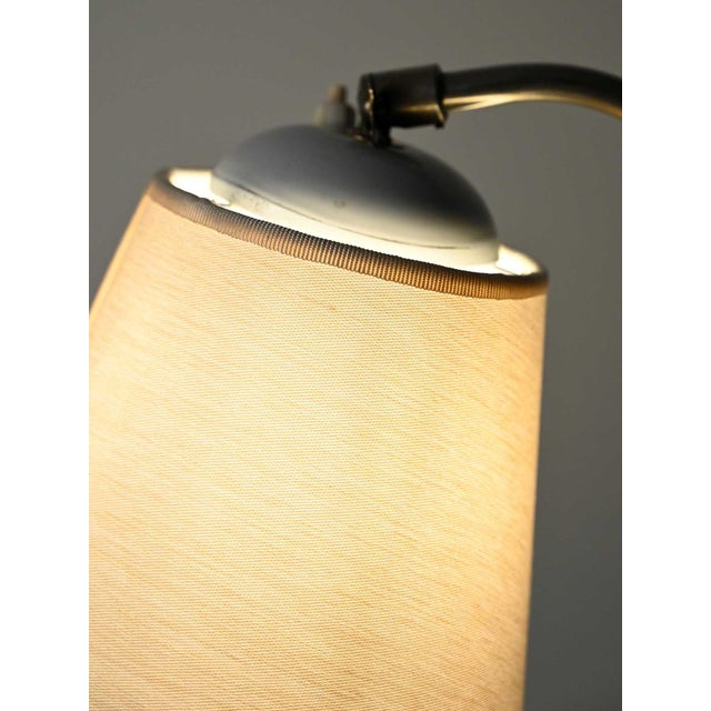 1960s Mid-Century Scandinavian Floor Lamp in Oak and Metal, 1960s For Sale - Image 5 of 11