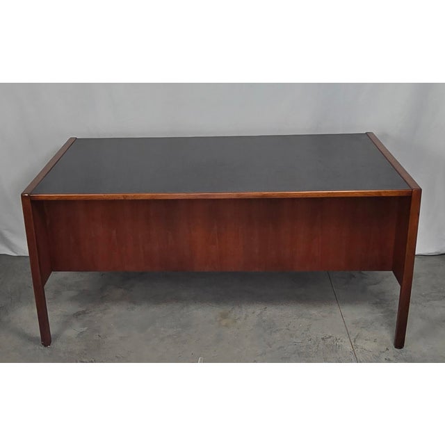 1960s Jens Rinsom Walnut Executive Desk For Sale - Image 11 of 11