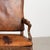 Pair of 20th Century French Oak Armchairs With Vintage Leather For Sale - Image 4 of 18