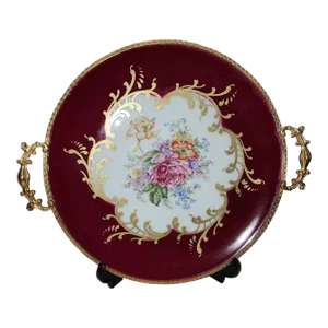 1920s Early Giraud Limoges Twin Handled Serving Dish