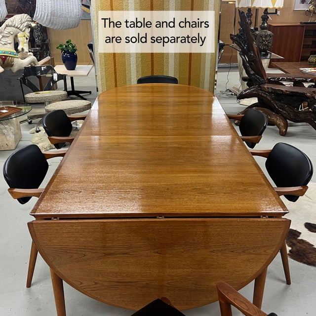 Arne Vodder for Sibast Model 227 Long Danish Teak Expanding Dining Table For Sale - Image 11 of 16