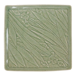 Contemporary Dos Rios Pottery Studio Iris Catch All For Sale