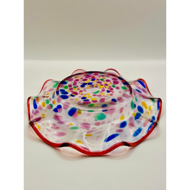 Late 20th Century Late 20th Century Ruffle Edge Small Plate For Sale - Image 5 of 6