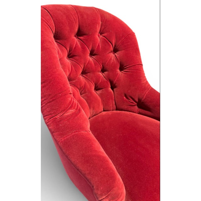 Delicate and petite, the Eve Chair, with its buttoned back and fixed seat, is perfect for low-level seating. The chair...