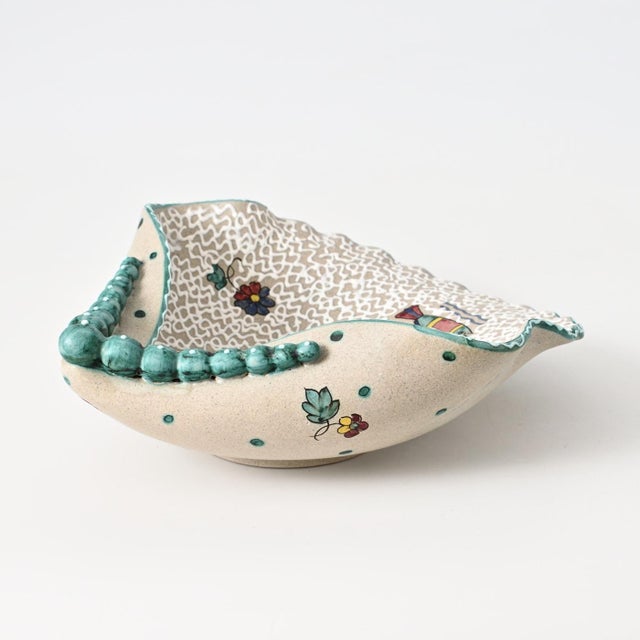 Ceramic Mid-Century Italian Bowl from Deruta, 1960s For Sale - Image 7 of 14