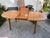 Vintage Mid Century Teak Butterfly Leaf Dining Table – Drop Leaf Oval Table Needs Restoration For Sale - Image 9 of 12