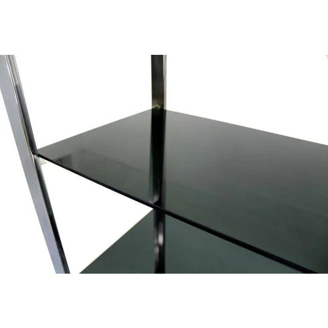 Chrome Chrome and Walnut Etagere, 1970s For Sale - Image 8 of 10