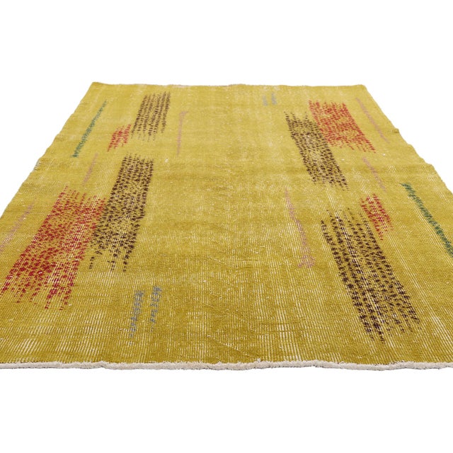 Contemporary Zeki Muren Vintage Turkish Sivas Rug, 04'01 X 07'00 For Sale - Image 3 of 10