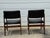 Pair of Mid-Century Lounge Chairs Walnut Open Arm Lounge Chairs #1 For Sale - Image 9 of 12