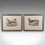 This is a pair of antique duck pictures. An English, framed print of a Red Breasted Merganser and Goosander by John and...
