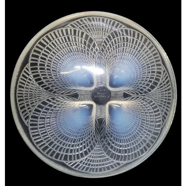 René Lalique Rene Lalique (France) - 'Coquilles' Shell Opalescent Art Glass Bowl, C. 1924 For Sale - Image 4 of 5