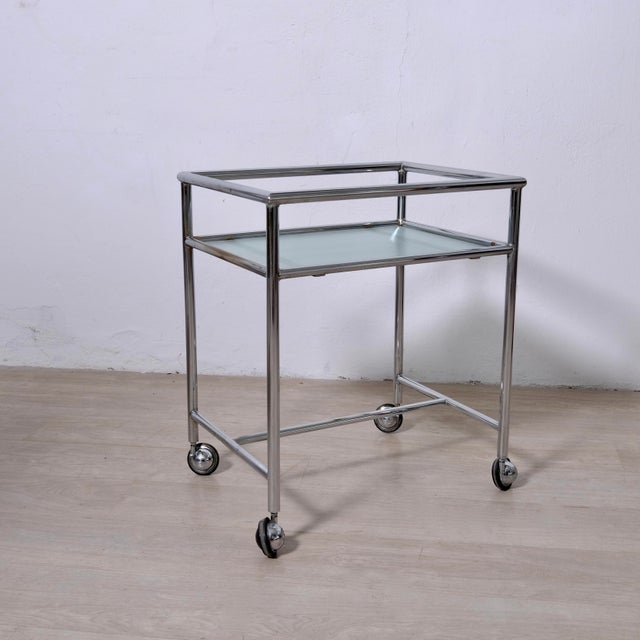 1950s Vintage Italian Medical Cart, 1960s For Sale - Image 5 of 9
