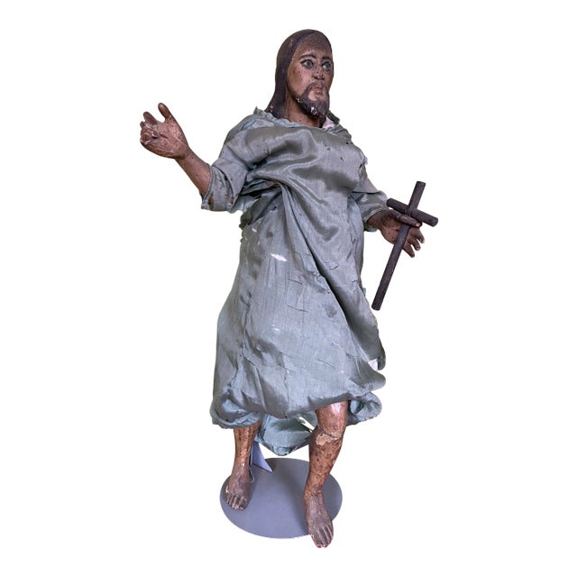 Early 19th Century Carved Santos Sculpture For Sale