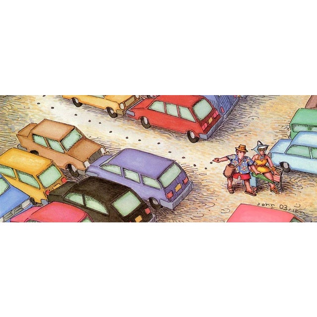 Original vintage New Yorker magazine cover dated September 4, 1989 featuring a Vacation theme. Based on an illustration by...