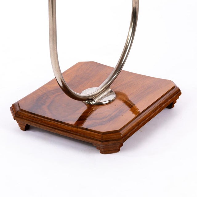 1930s Bauhaus Tubular Steel Side Table with Mirror, 1930s For Sale - Image 5 of 8