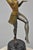 Metal Vintage Reproduction French Art Deco Style Bronze Flapper Dancer Figure Statue For Sale - Image 7 of 17