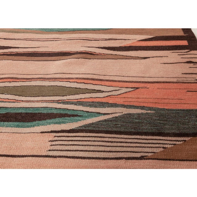 Modern Swedish Design Flat Weave Wool Rug by Doris Leslie Blau For Sale - Image 4 of 8