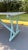 Vintage American Folding Dining Table in Blue Paint For Sale In New York - Image 6 of 7
