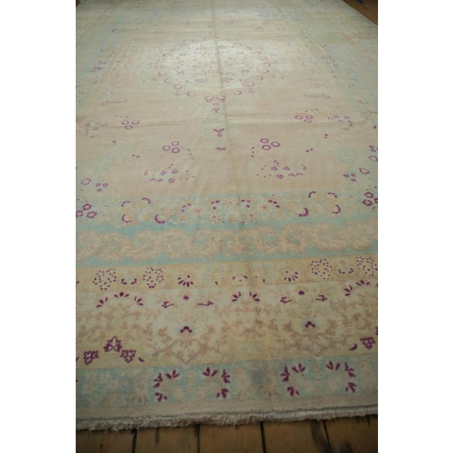 Vintage Distressed Bulgarian Kerman Design Carpet - 9'10" X 13'11" For Sale - Image 10 of 12