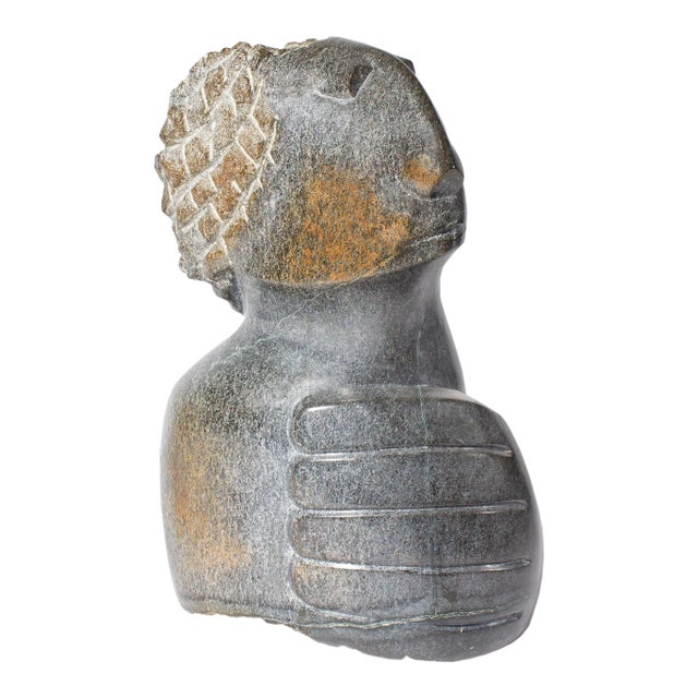 Stone Bust Sculpture by Moses Masaya For Sale