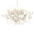 Anthropologie Gardenia Floral Iron Chandelier, 38” Diameter, Off-White, 8-Light For Sale