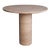 Bullet Leg Travertine Round Dining Table 40" For Sale