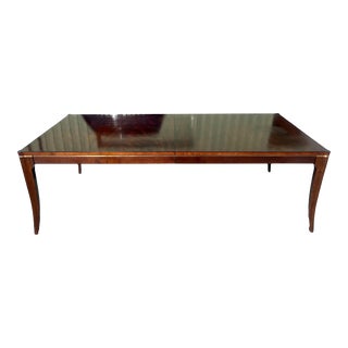 Vintage Caracole Classic Contemporary Style Mahogany Extension Dining Table For Sale