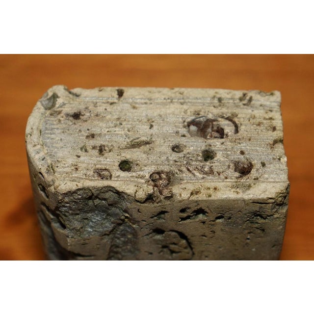 1900 - 1909 Carved Stone Library Book, 1900s For Sale - Image 5 of 10