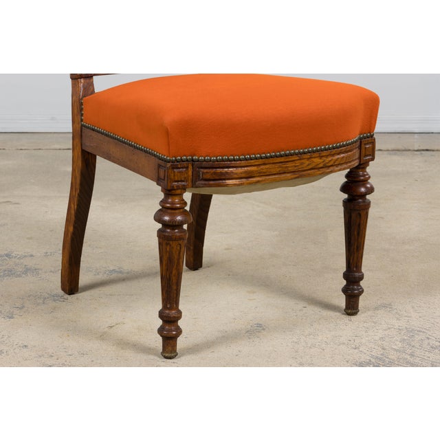 Antique French Napoleon III Style Oak Dining Chairs - Set of 12 For Sale - Image 13 of 18