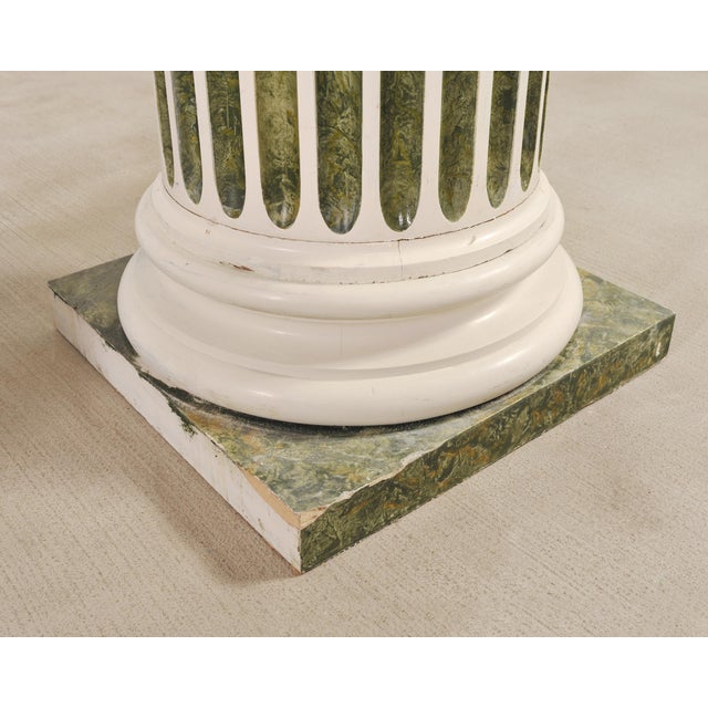 Set of Four Monumental Faux Marble Neoclassical Columns 10 Ft. For Sale In Sacramento - Image 6 of 18