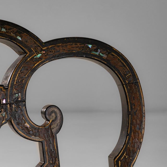 1860s French Baroque Revival Wooden Chair With Upholstered Seat For Sale - Image 9 of 18