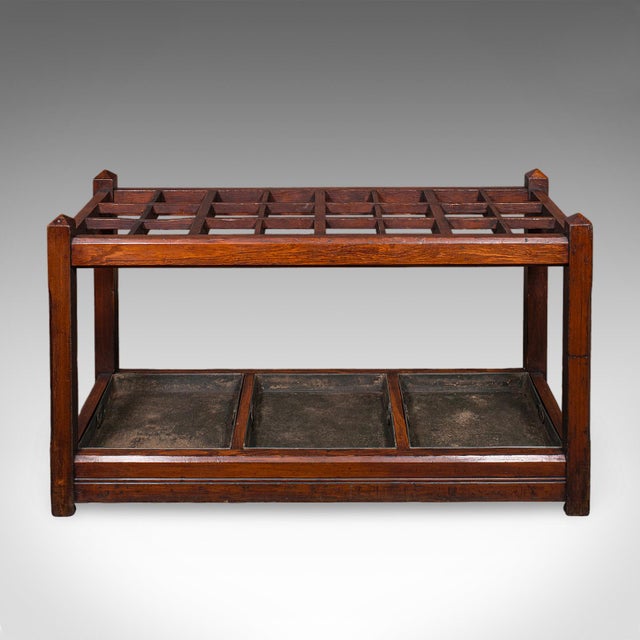 Mid 19th Century Antique Country House Umbrella Stand, English, 24 Division, Hall Rack, Victorian For Sale - Image 5 of 11