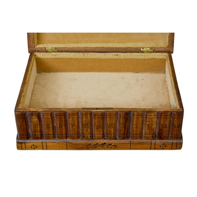 19th Century Book Shaped Inlaid Olive Box, 1890s For Sale - Image 3 of 8