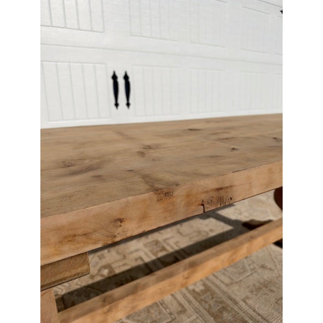 20th Century French Oak Monestary Table For Sale - Image 12 of 14