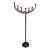 Torch Cut Brutalist Steel and Iron Floor Standing Candelabra Candle Holder For Sale