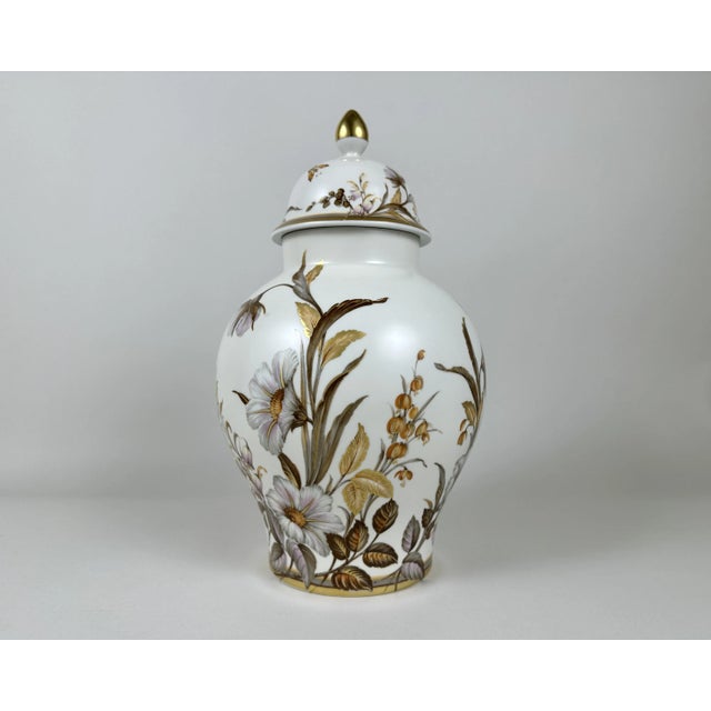 Porcelain Ginger Vase with Lid from Kaiser, Germany, 1980 For Sale - Image 6 of 10