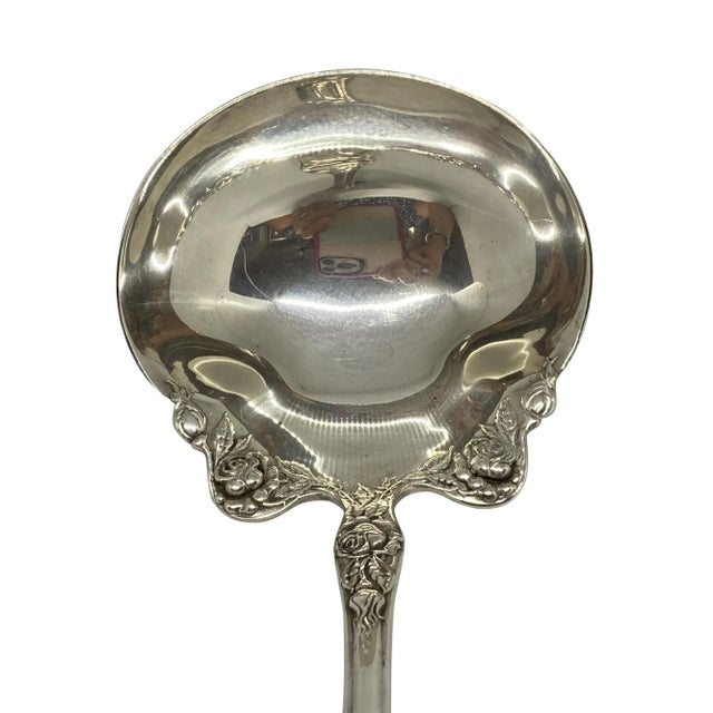 Victorian R. Wallace & Sons Sterling Floral Punch Ladle Chairish