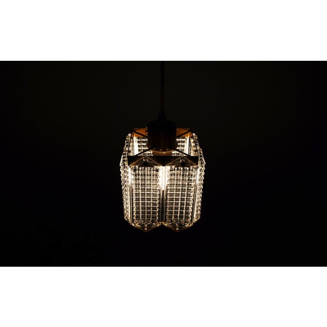 Swedish Crystal Ceiling Light by Wiktor Berndt for Flygsfors, 1950s For Sale - Image 13 of 14