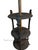 1900 - 1909 Rare Vintage Solid Bronze, Brass and Silver Round Three Tiered Floor Lamp For Sale - Image 5 of 12