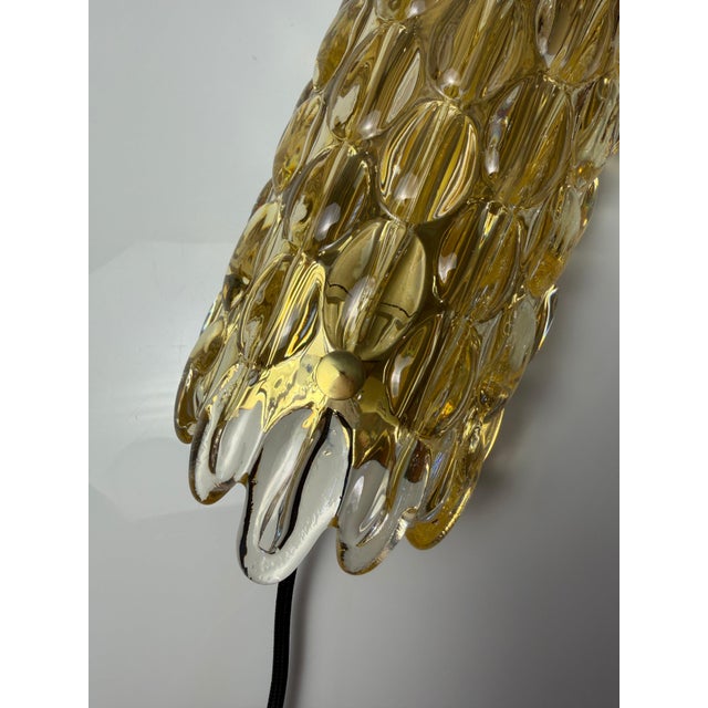Metal Wall Lamp in Glass and Brass by Carl Fagerlund for Orrefors For Sale - Image 7 of 11