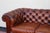 English 1940s Pegasus Tufted Chesterfield Sofa in Distressed Brown Leather For Sale - Image 3 of 18