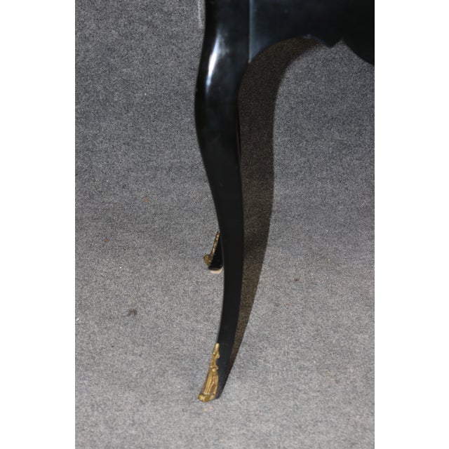 Bodart French Ebonized Bronze Mounted Louis XV Style Console Table For Sale - Image 14 of 14