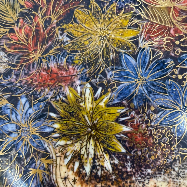 Vintage Sascha Brastoff Plate Decorated With Transfer Printed Decal Over Porcelain For Sale - Image 12 of 13