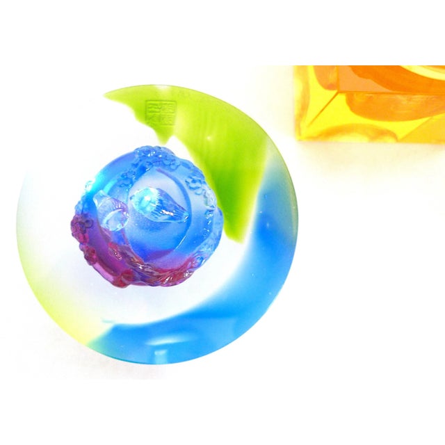 Glass 2000s Luiligongfang Pate De Vere Limited Edition Crystal Art Sculptures - 3 Pieces For Sale - Image 7 of 12